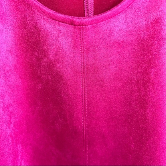 Ann Taylor Pink Suede Sleeveless Blouse - Picture 4 of 6